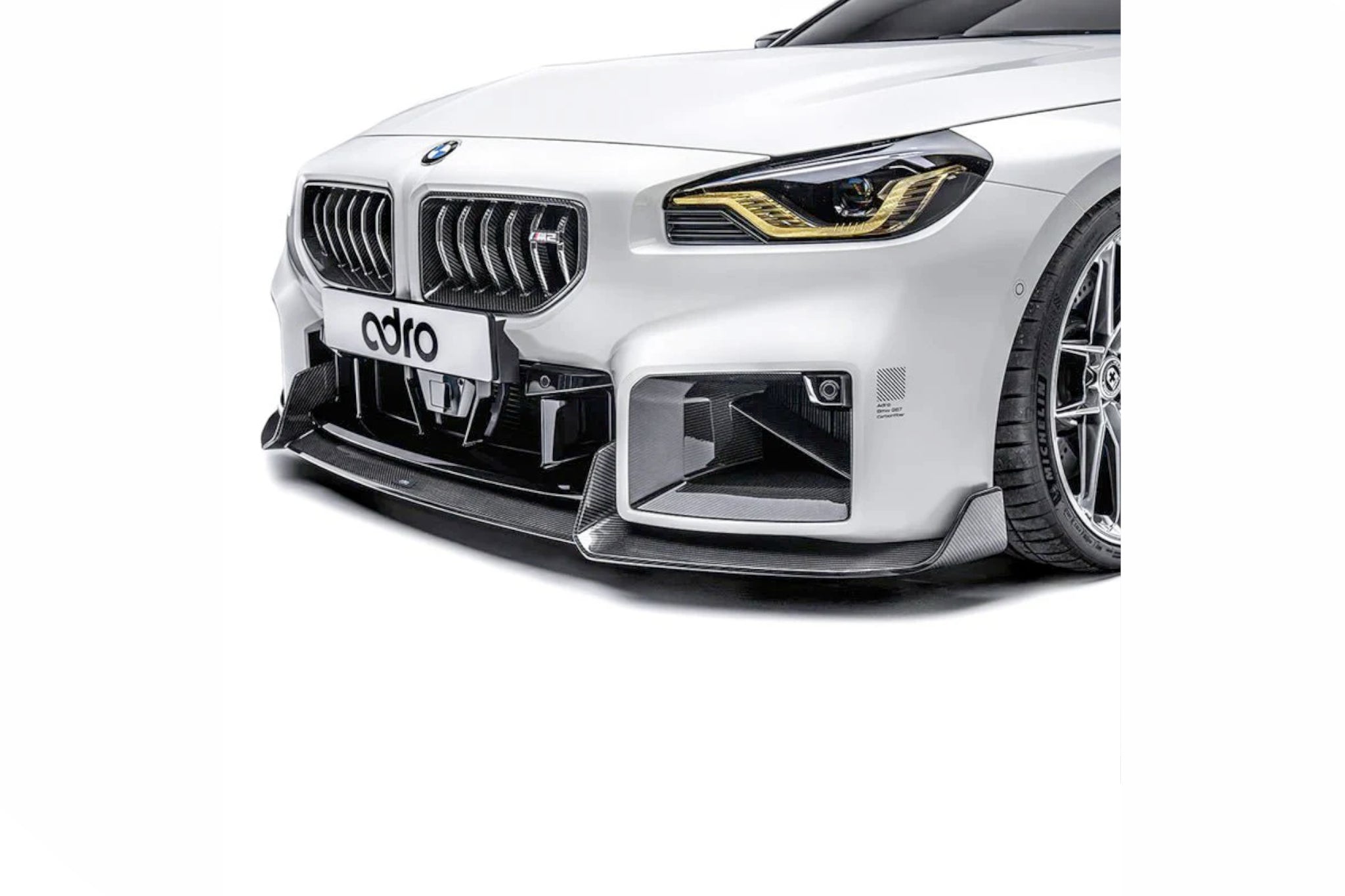 BMW M2 G87 Pre - Preg Carbon Fibre Front Splitter by Adro (2023+) - Evolve Automotive